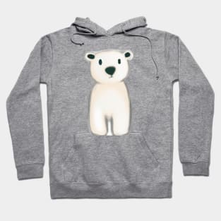 Cute Polar Bear Drawing Hoodie